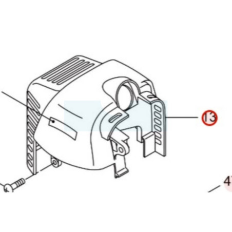 Capot moteur pour perche élagueuse Maruyama (277673)