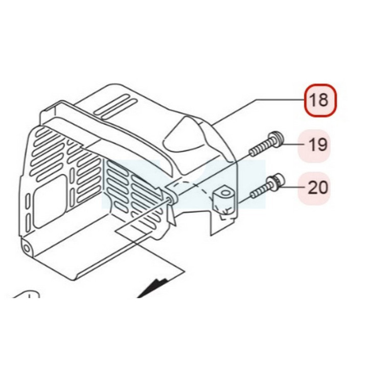 Capot moteur pour souffleur Maruyama (283054)