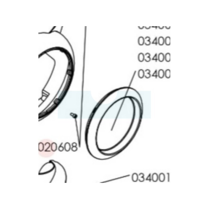 Capot transparant courroie pour motobineuse Sarp (0340010113)
