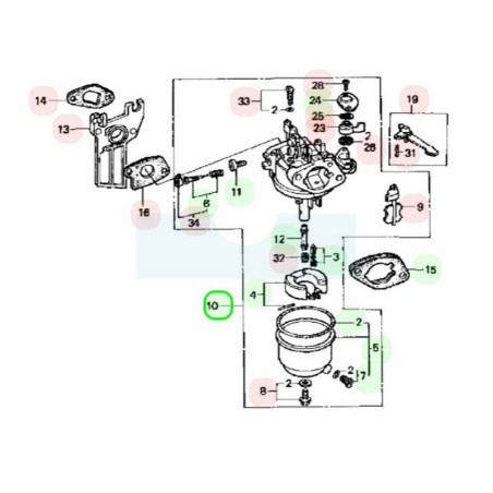 Carburateur pour moteur Honda (16100ZH7812)