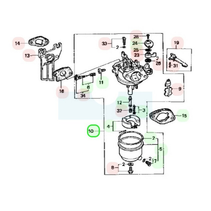 Carburateur pour moteur Honda (16100ZH7812)