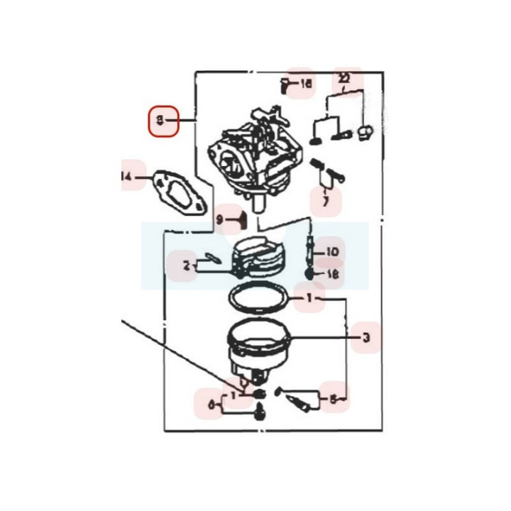 Carburateur pour moteur Honda (16100ZL9804)