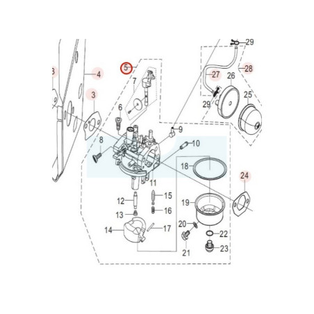 Carburateur pour moteur Loncin (0001210334)