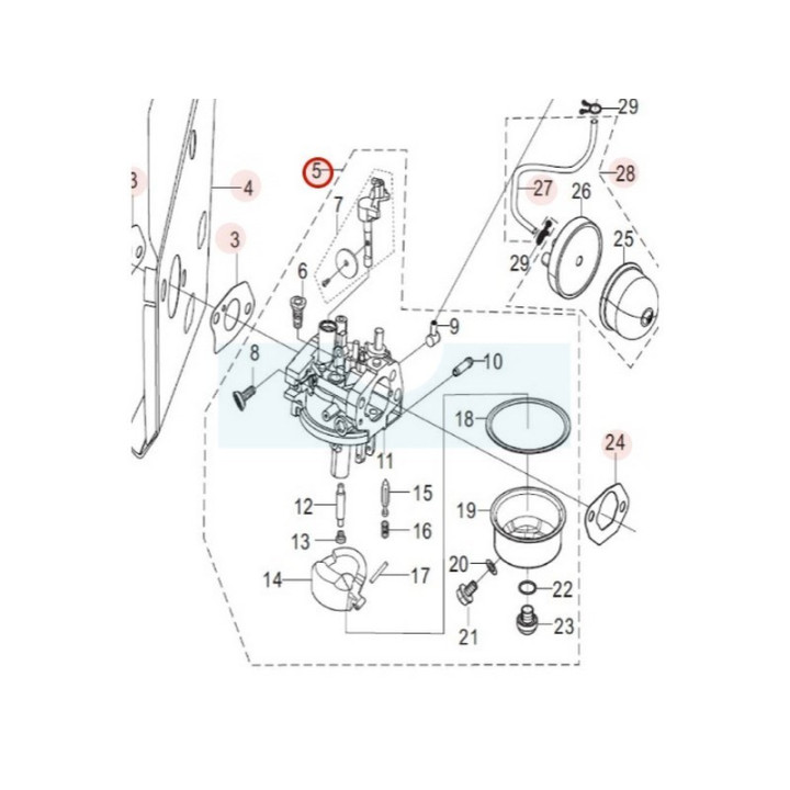 Carburateur pour moteur Loncin (0001210334)