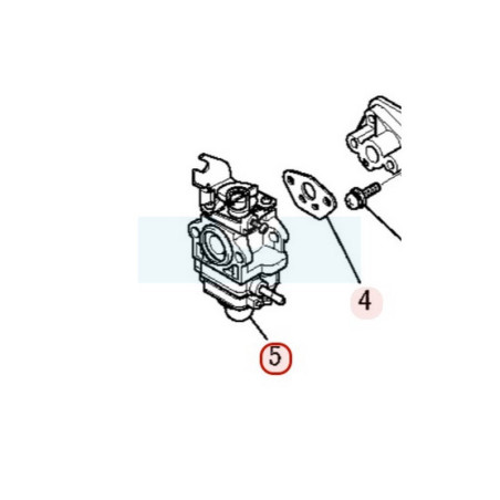 Carburateur pour moteur Mitsubishi (KK22061BA)