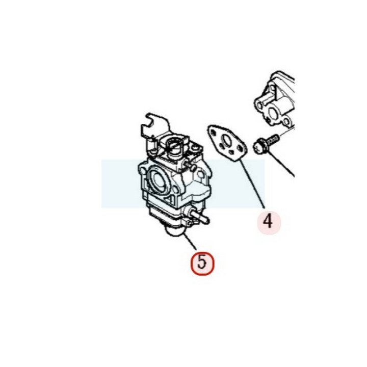 Carburateur pour moteur Mitsubishi (KK22061BA)