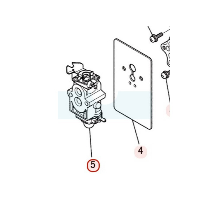 Carburateur pour moteur Mitsubishi (KK22079BA)