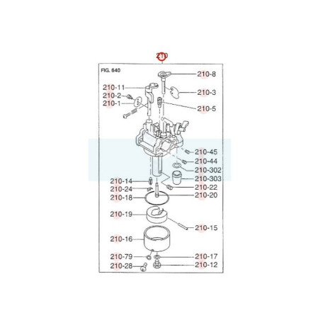Carburateur pour moteur Robin / Subaru (2766230150)