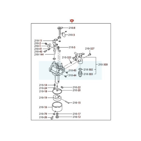 Carburateur pour moteur Robin / Subaru (2776230620)