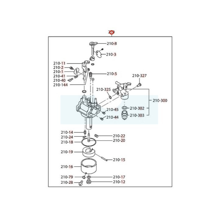 Carburateur pour moteur Robin / Subaru (2776230620)