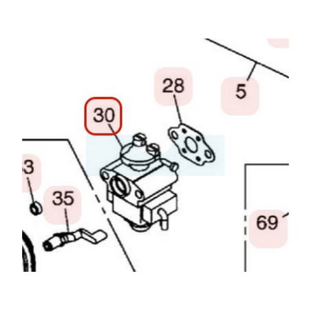 Carburateur pour moteur Zenoah (848E488100)