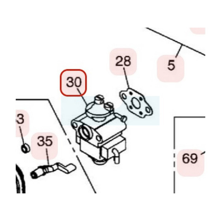 Carburateur pour moteur Zenoah (848E488100)