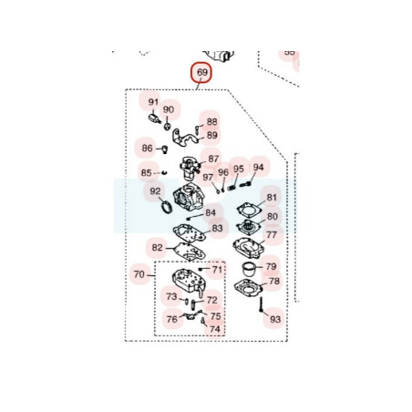 Carburateur pour moteur Zenoah (T115781000)