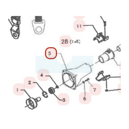 Carter d'embrayage pour débroussailleuse Sarp (BB480590)