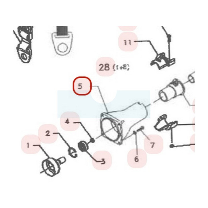 Carter d'embrayage pour débroussailleuse Sarp (BB480590)