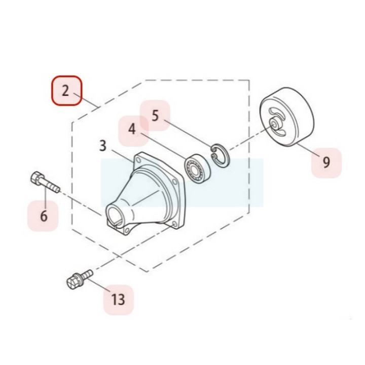 Carter d'embrayage pour taille haie Maruyama (219602)
