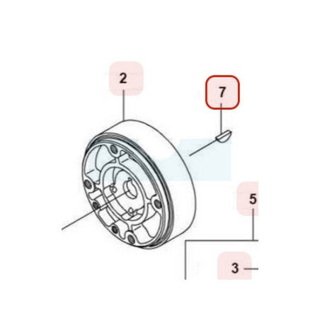 Clavette d'allumage pour moteur Kawasaki (920382109)
