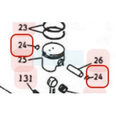 Clips d'axe de piston pour moteur Mitsubishi (FR34111)