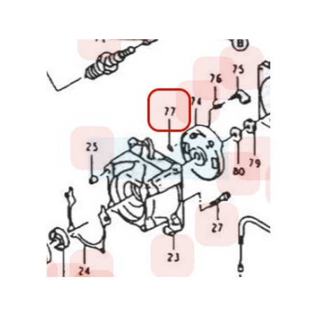 Clips de cliquet de lanceur pour moteur Kawasaki (920332010)