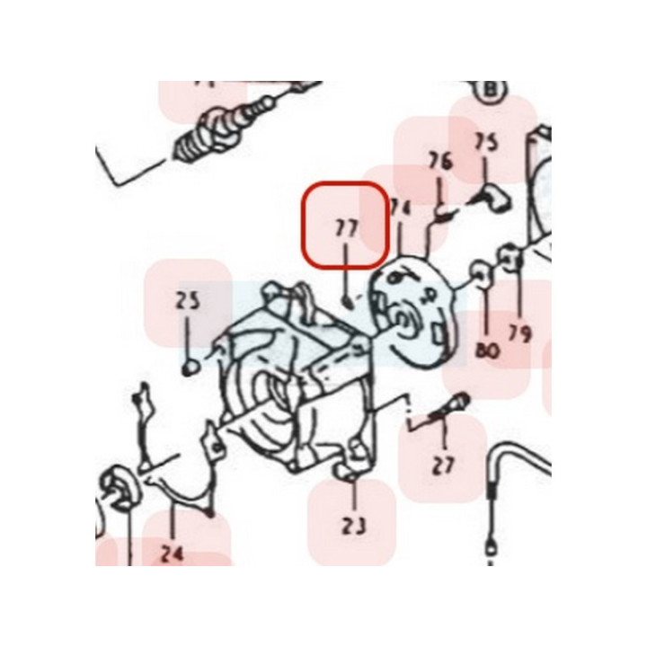 Clips de cliquet de lanceur pour moteur Kawasaki (920332010)