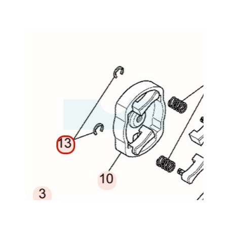 Clips de cliquet de lanceur pour moteur Mitsubishi (KS03004AA004)