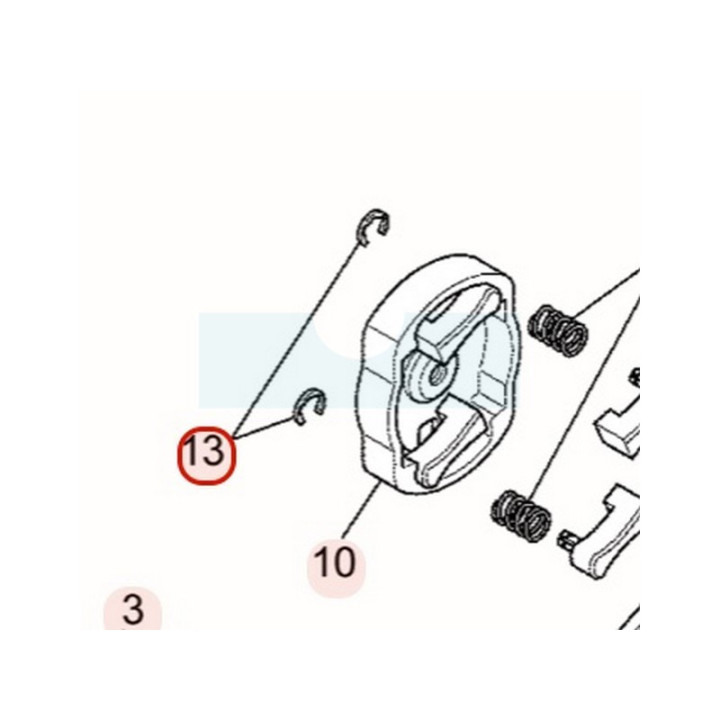 Clips de cliquet de lanceur pour moteur Mitsubishi (KS03004AA004)