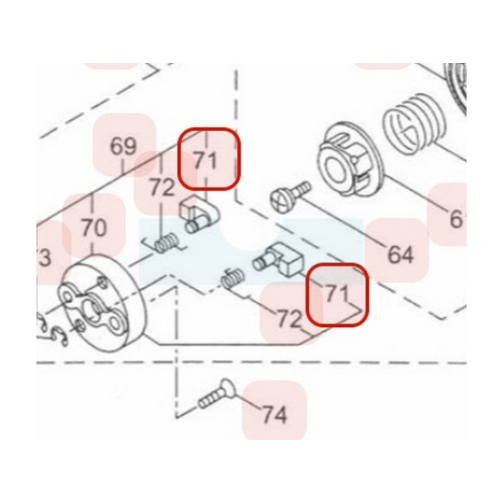 Cliquet de lanceur pour taille haie Maruyama (280936)