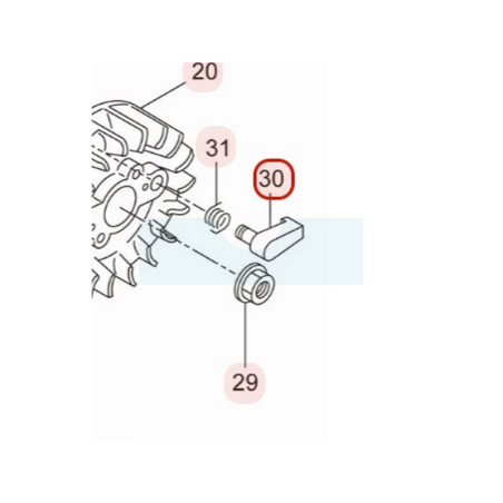 Cliquet de lanceur pour tronçonneuse Maruyama (285553)