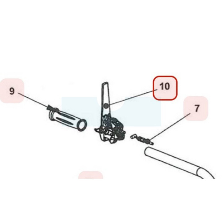 Commande d'embrayage pour scarificateur Roques & Lecoeur (0002020091)