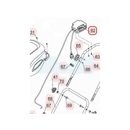 Contacteur électrique pour tondeuse Weibang (4540503010)