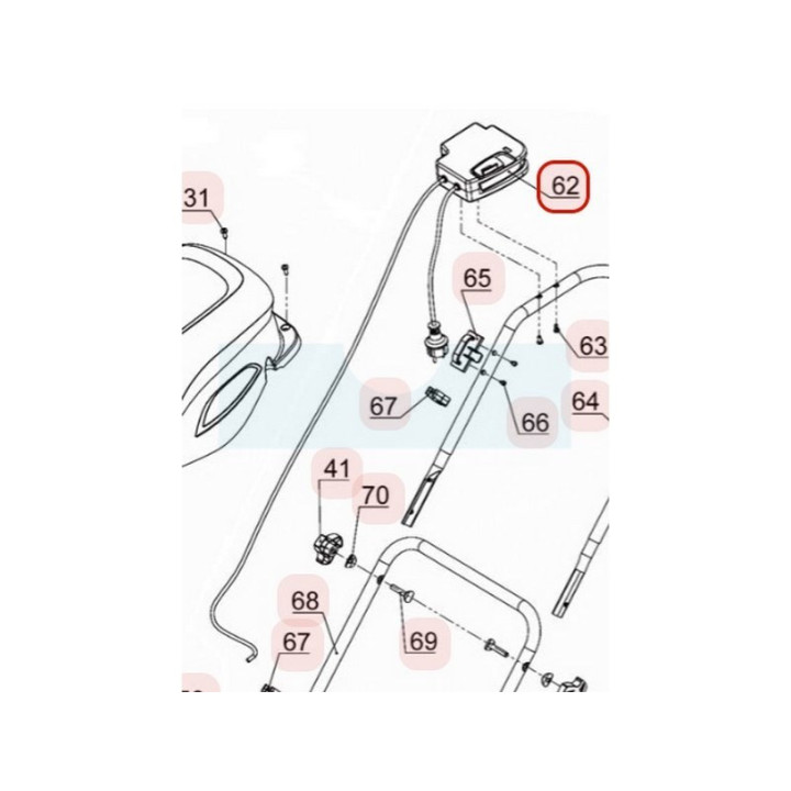 Contacteur électrique pour tondeuse Weibang (4540503010)