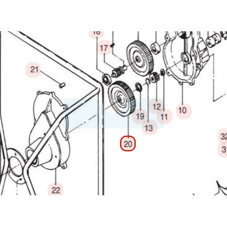 Couronne inférieure pour tarière Sarp (360290)