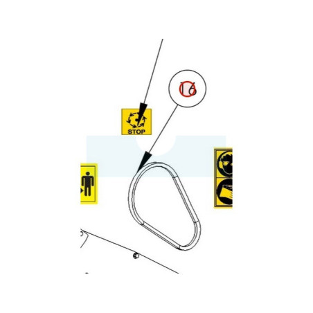 Courroie pour broyeur Roques & Lecoeur (K306030049)