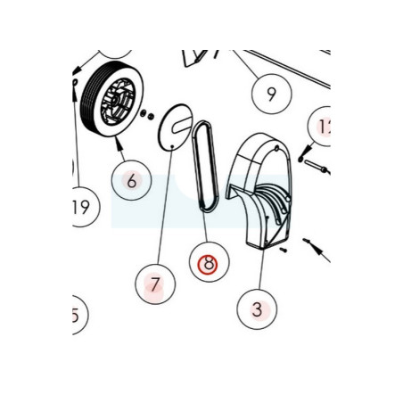 Courroie pour scarificateur Roques & Lecoeur (K306030047)