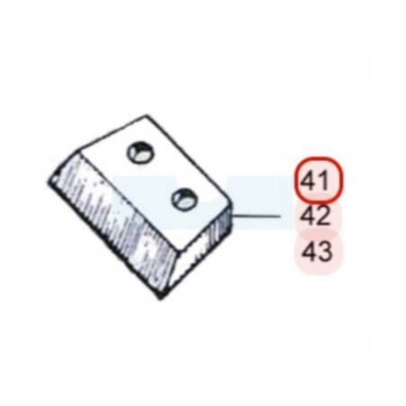 Couteau acier pour vrille Ø 100mm pour tarière Sarp (600150)