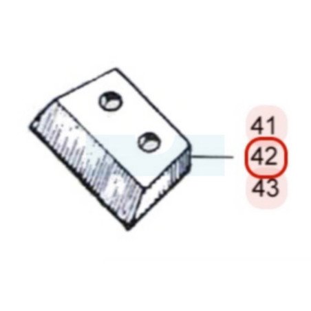 Couteau acier pour vrille Ø 150mm pour tarière Sarp (600170)