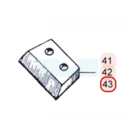 Couteau acier pour vrille Ø 200mm pour tarière Sarp (600180)