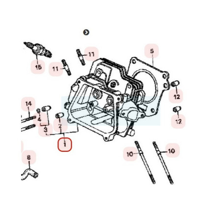 Culasse pour moteur Honda (12210ZH7000)