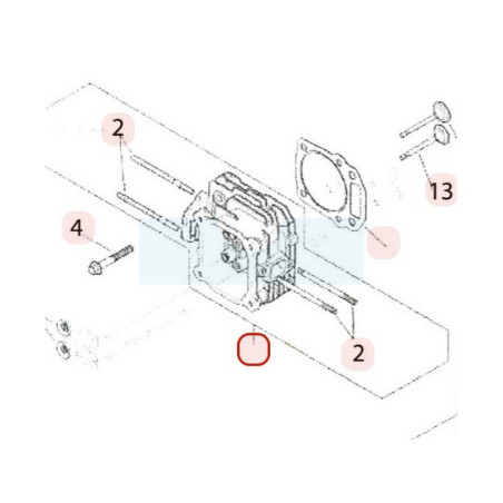 Culasse pour moteur Kohler (1431801S)