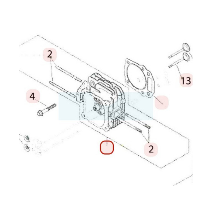 Culasse pour moteur Kohler (1431801S)