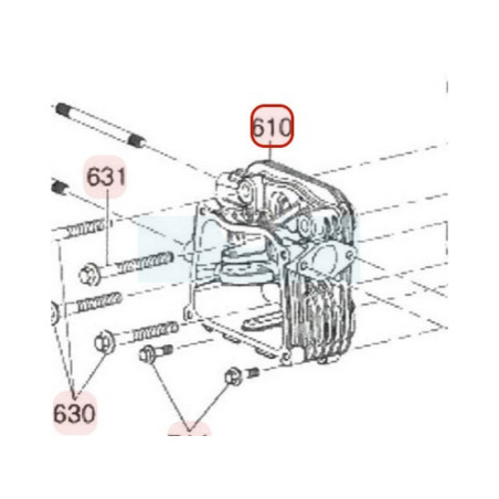 Culasse pour moteur Robin / Subaru (12140Z02021000)