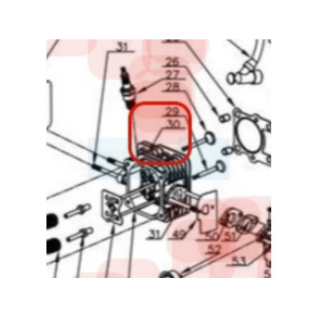 Culasse pour moteur Y80V Chinois (TY6110000000)