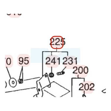 Culbuteur d'échappement pour moteur Robin / Subaru (2773620200)