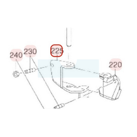 Culbuteur d'échappement pour moteur Robin / Subaru (14321Z02032000)