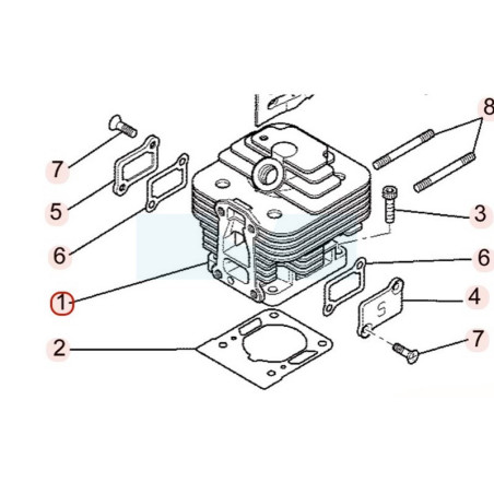 Cylindre pour moteur Mitsubishi (KC13025AA)