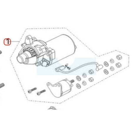 Démarreur pour moteur Loncin (0001210121)