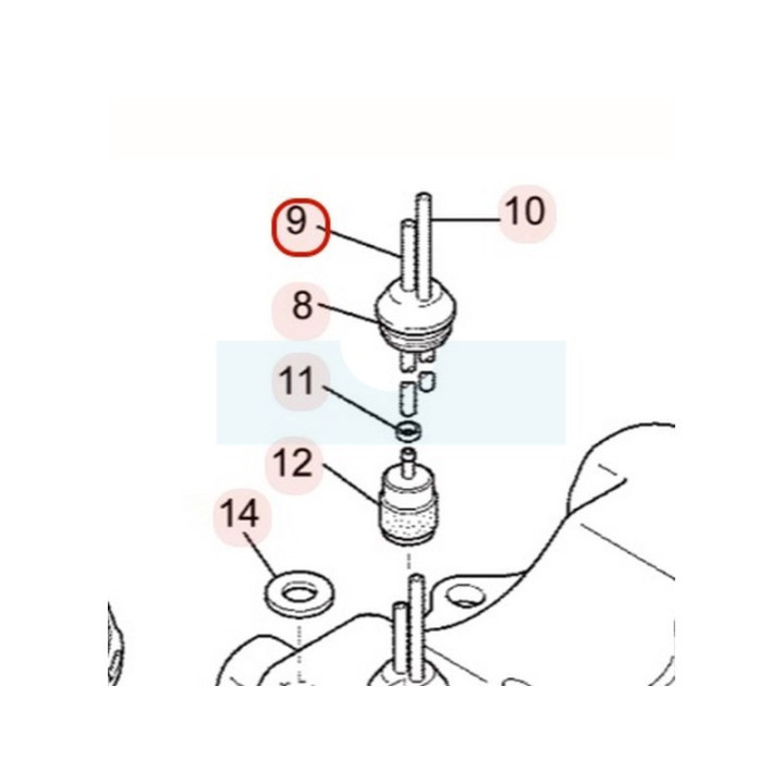 Durite d'essence pour moteur Mitsubishi (KF70011HA)