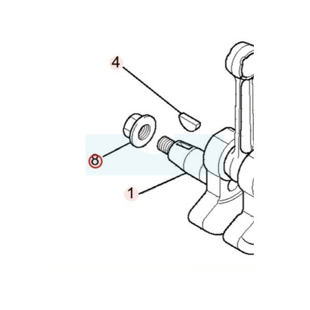 Ecrou de volant pour moteur Mitsubishi (ZZ70028C)