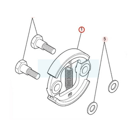 Embrayage pour moteur Mitsubishi (KT01050AA)