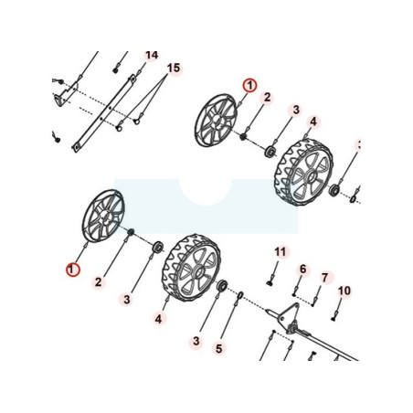 Enjoliveur de roue pour scarificateur Roques & Lecoeur (TG34T0000073)